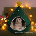 Cat Tent Cave Christmas Tree House Bed Comfortable